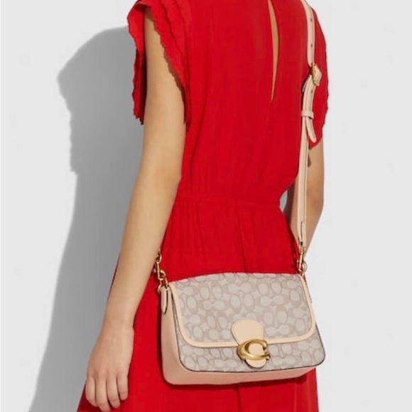 C4821 - Coach Soft Tabby Shoulder Bag in Signature Jacquard - Picture 4 of 14